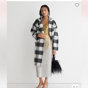 J. Crew Collection Italian Relaxed Brushed Topcoat